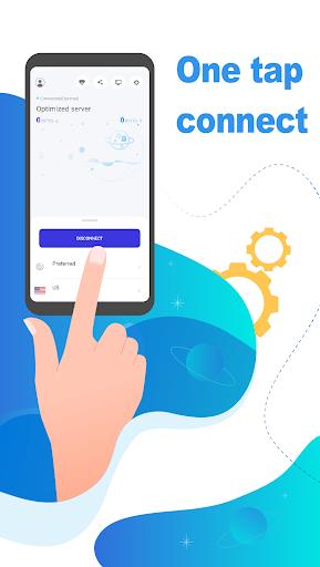 Galaxy VPN - Free VPN Unlimited time & traffic ภาพหน้าจอ 1