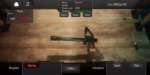 Gun Builder GunSmith simulator repair Schermafbeelding 0