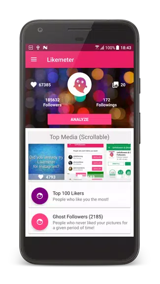 Likes & Ghost Followers for Instagram 螢幕截圖 0