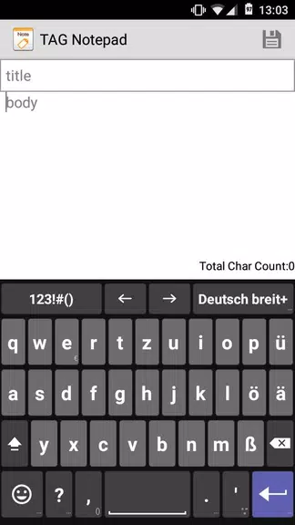 German for AnySoftKeyboard ภาพหน้าจอ 0