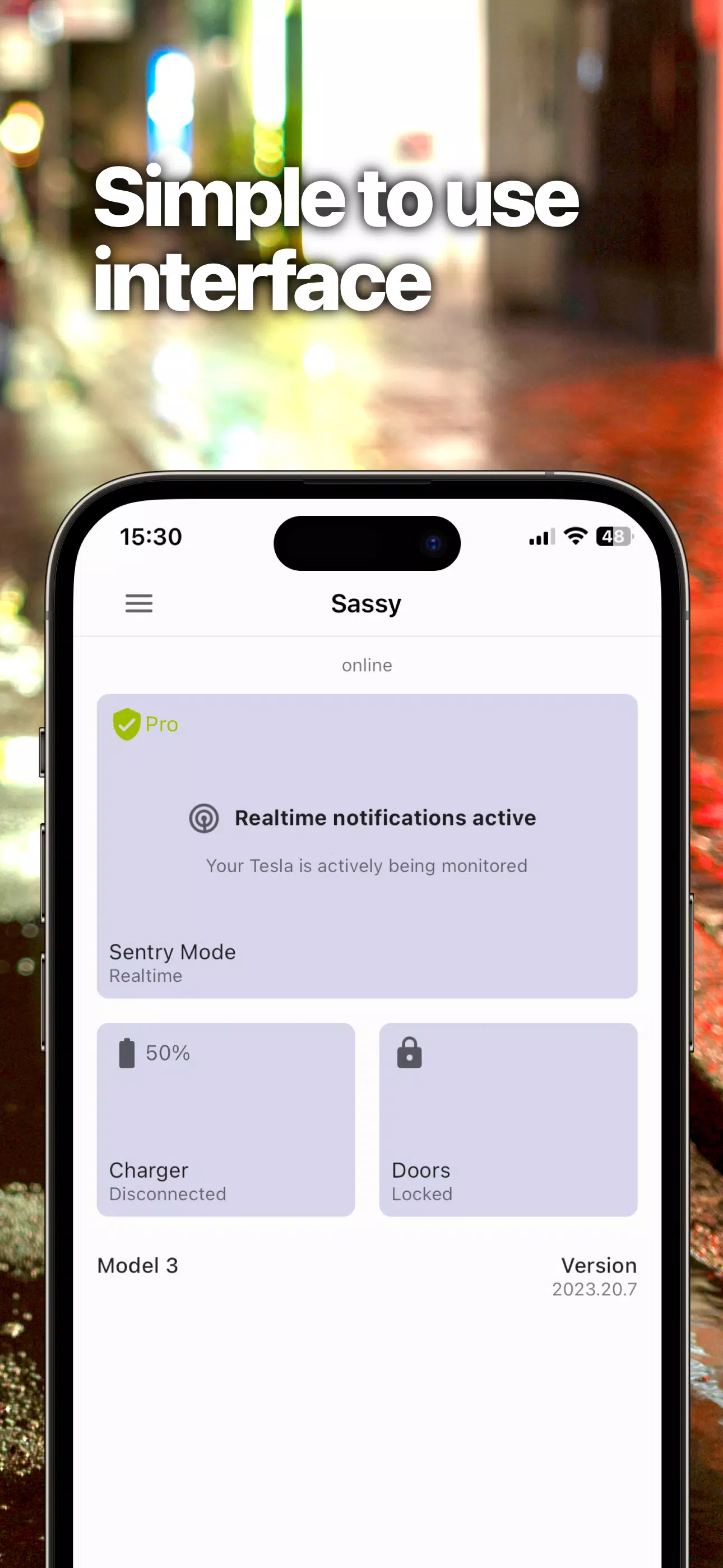 Sentry Pro—Tesla Notifications Screenshot 2