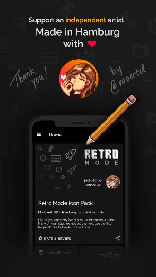 Schermata Retro Mode - Icon Pack (Light) 3