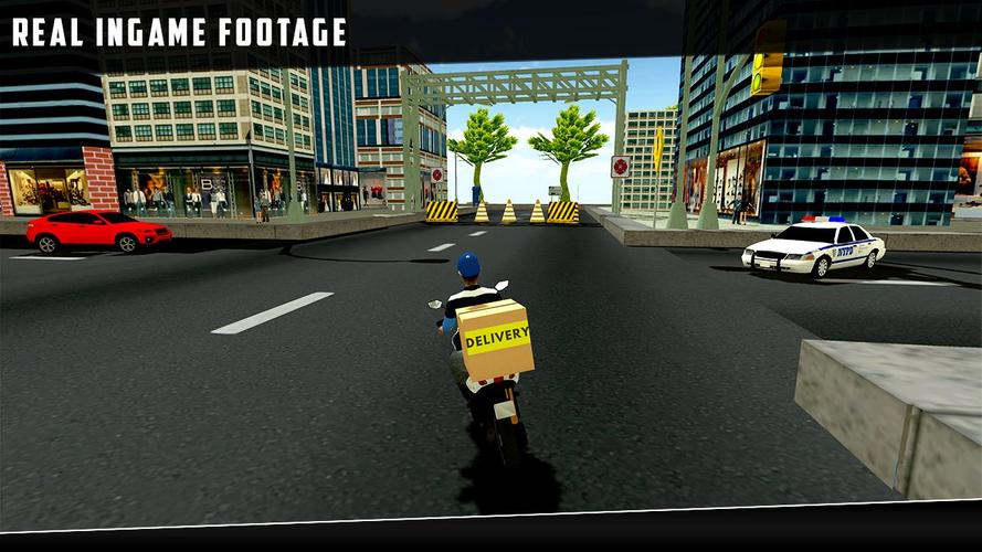 City Courier Delivery Rider Schermafbeelding 2