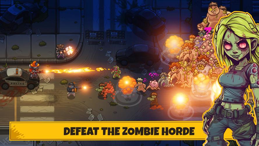 Dead World Heroes: Zombie Rush Ảnh chụp màn hình 1