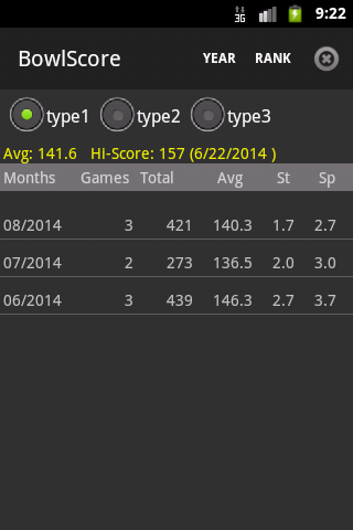 BowlScore 10 Tangkapan skrin 1