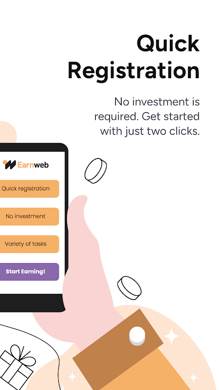 Earnweb: Earning app & website স্ক্রিনশট 1
