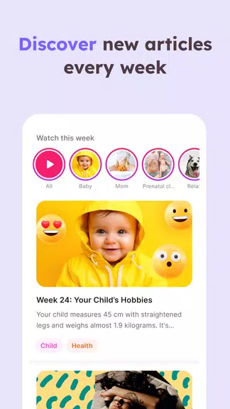 Momly: Pregnancy App & Tracker Zrzut ekranu 3