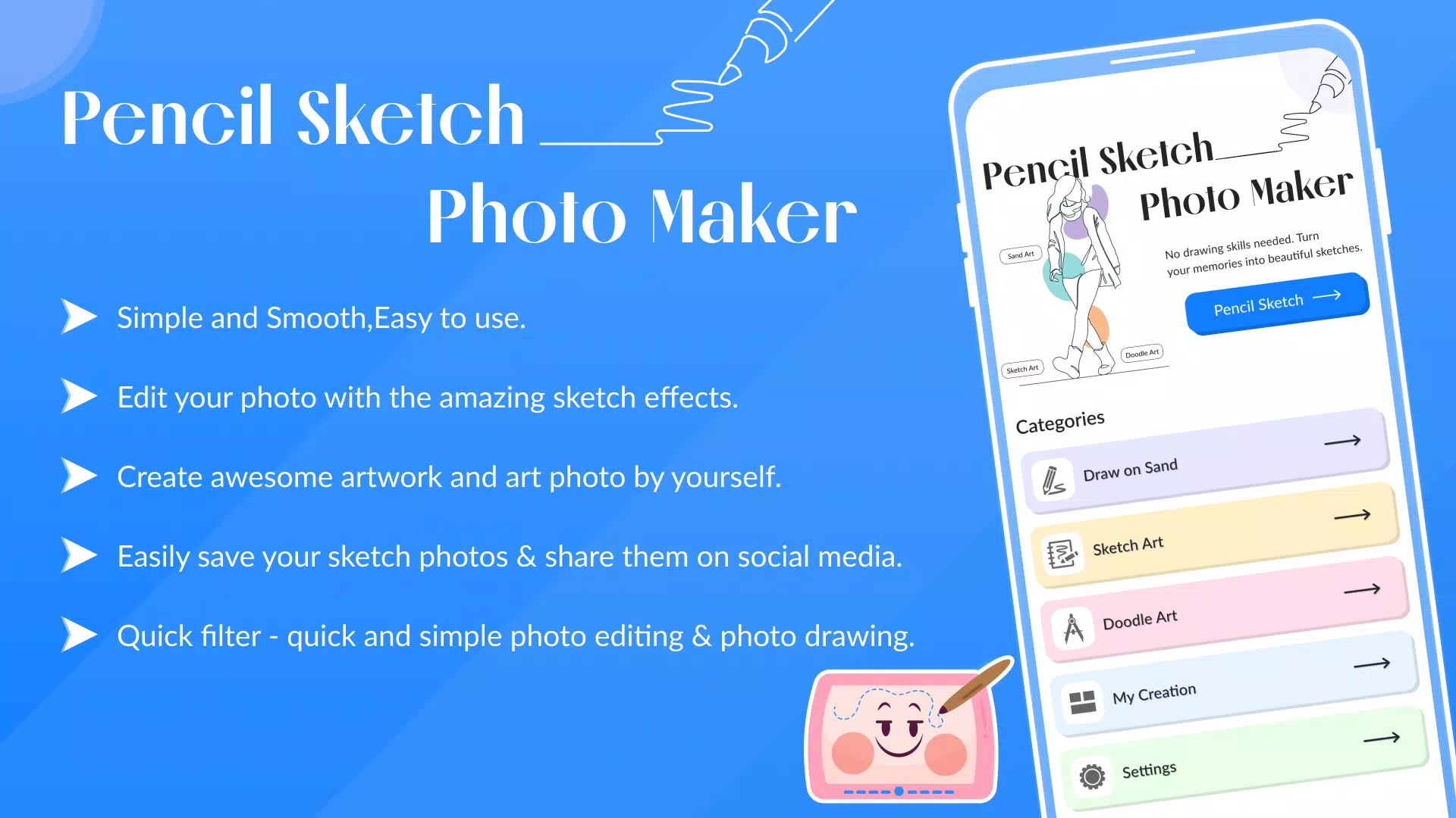 Pencil Sketch Photo Maker ဖန်သားပြင်ဓာတ်ပုံ 2