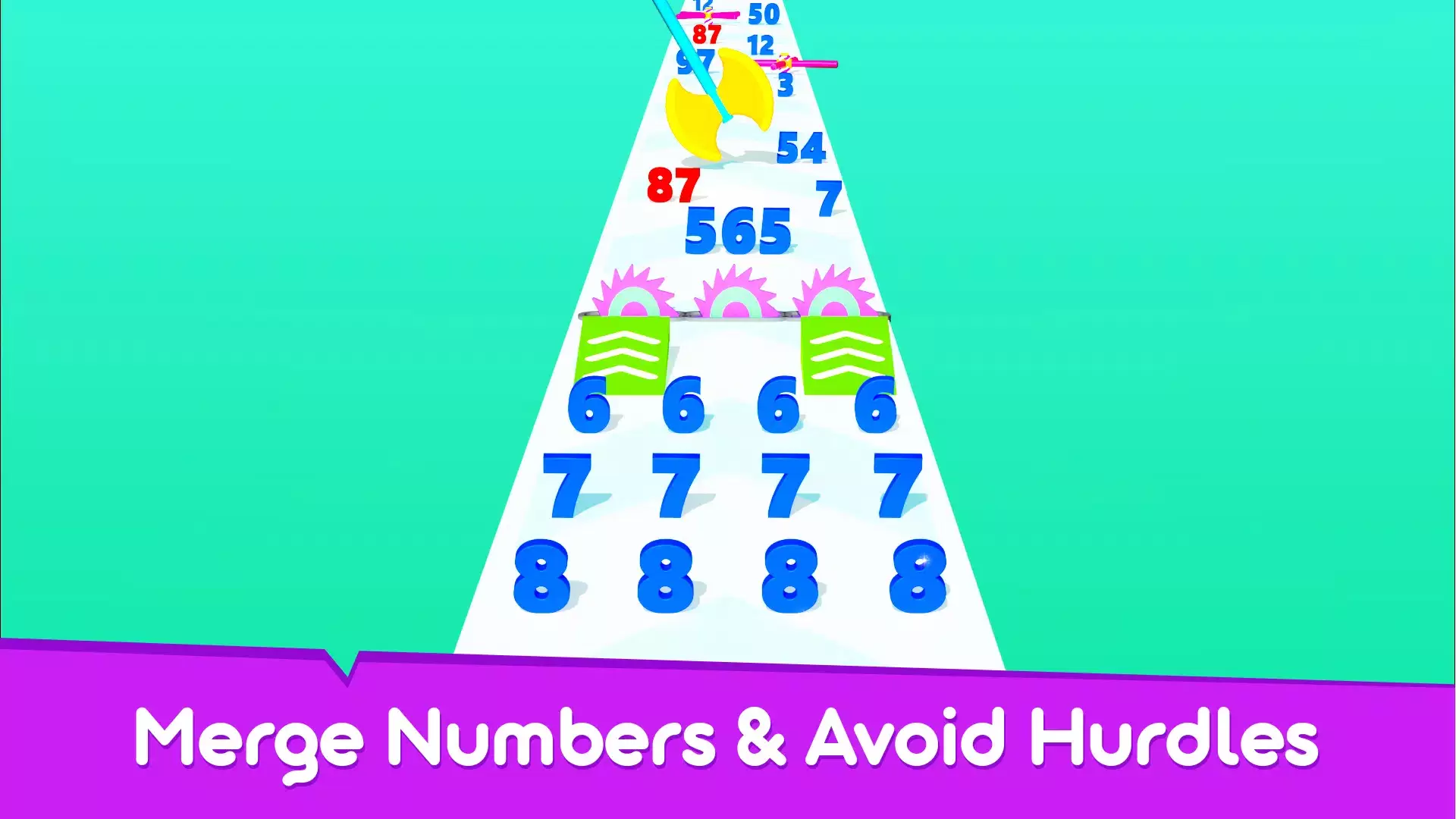 Run & Merge Numbers Game Ảnh chụp màn hình 1