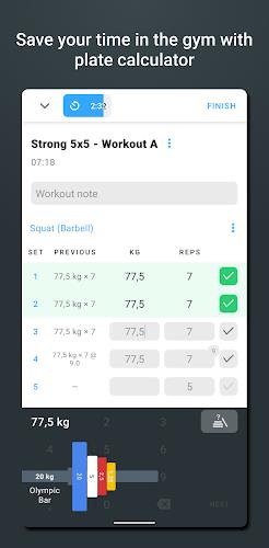 Strong Workout Tracker Gym Log Tangkapan skrin 2