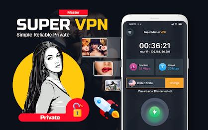 Super Fast VPN Master Proxy Zrzut ekranu 0