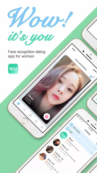 WowU– Face recognition Dating, Meet Singles & Chat ဖန်သားပြင်ဓာတ်ပုံ 0