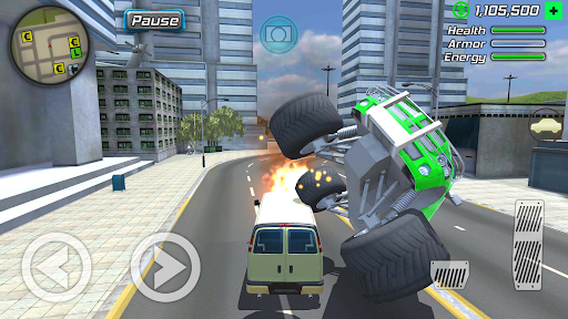 Rope Frog Ninja Hero Car Vegas 스크린샷 2