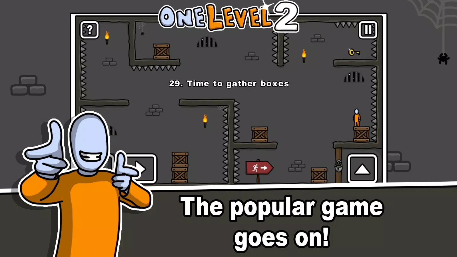 One Level 2 Stickman Jailbreak Ekran Görüntüsü 0