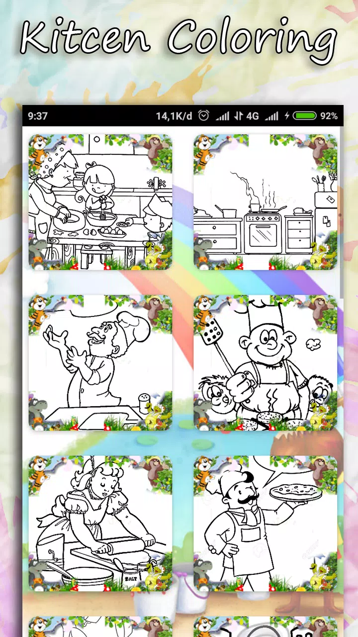 Coloring Kitchen Cooking page 螢幕截圖 2