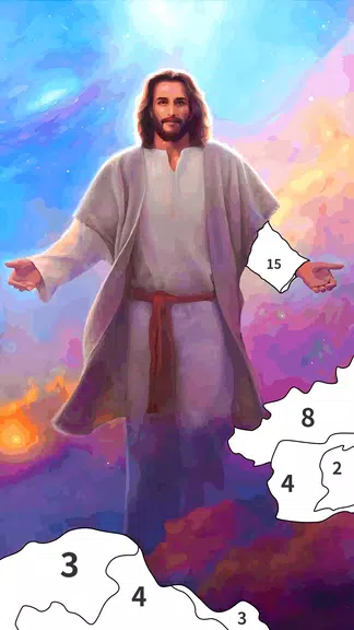 Jesus Coloring Book Color Game স্ক্রিনশট 0