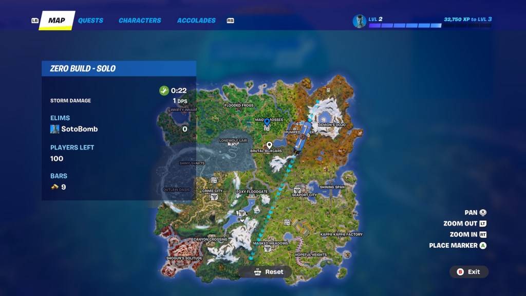 All Black Market locations in Fortnite Chapter 6, Season 2.