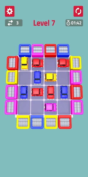 Color Cars Slide Puzzle Game Captura de tela 2