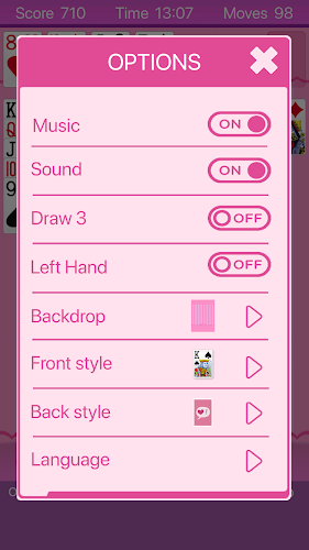 Pink Solitaire 螢幕截圖 3