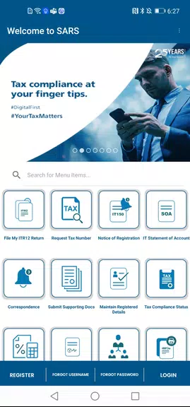 SARS Mobile eFiling स्क्रीनशॉट 1