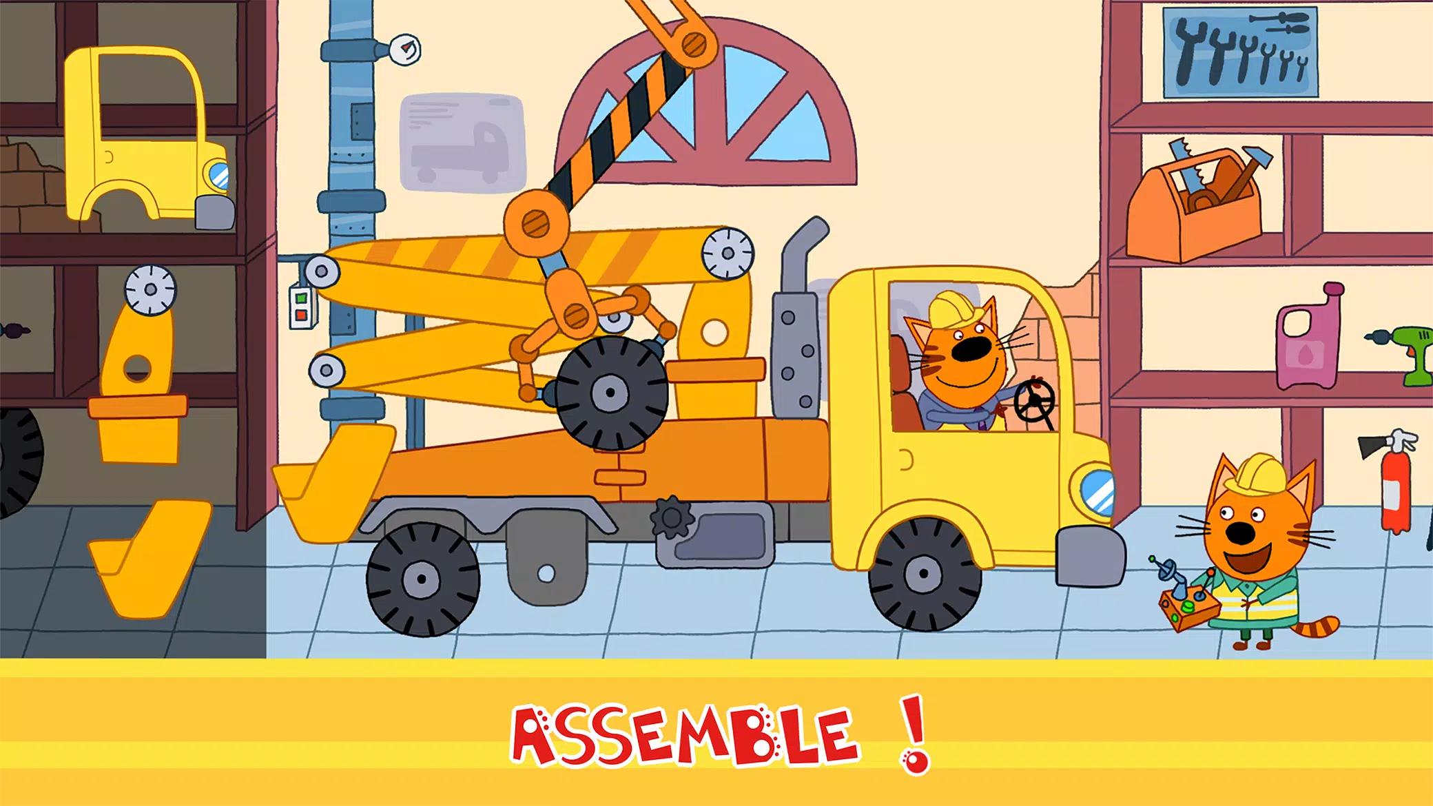 Kid-E-Cats Cars, Build a house Captura de tela 0