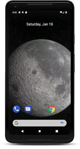 Moon 3D Live Wallpaper 螢幕截圖 1