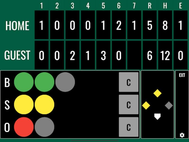 Softball Score 스크린샷 1