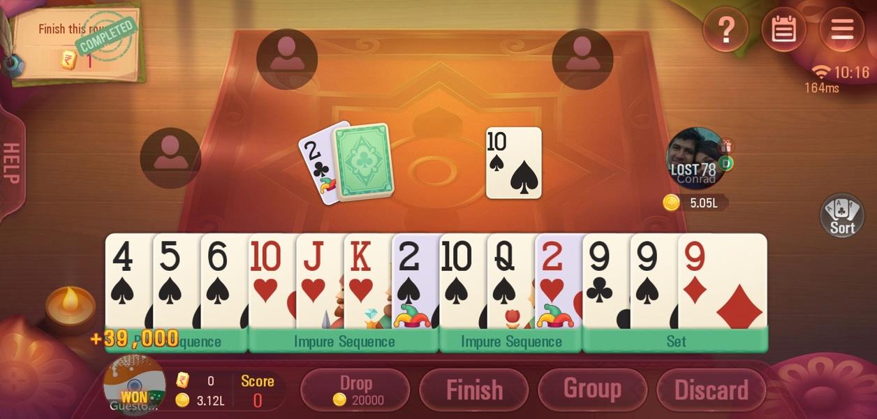 Rummy Plus - Online Indian Rummy 스크린샷 2