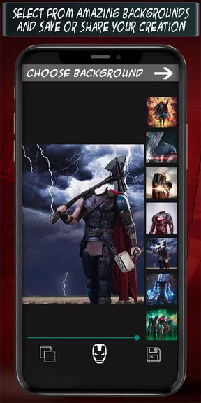 SuperHeroes Editor 螢幕截圖 2