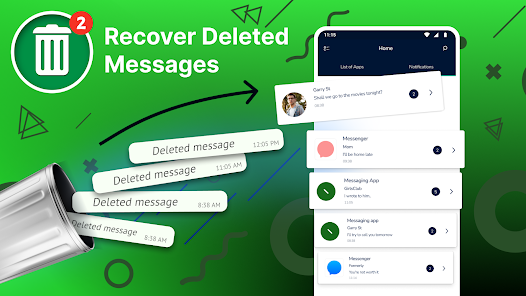Deleted Messages Recovery Tangkapan skrin 3