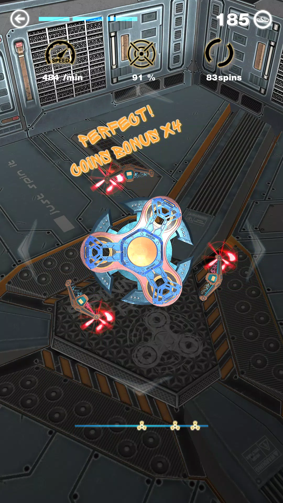 Fidget Spinner using Accelerom Screenshot 3