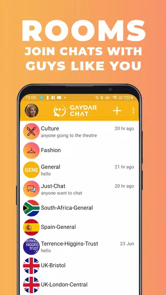 Gaydar Chat ภาพหน้าจอ 0