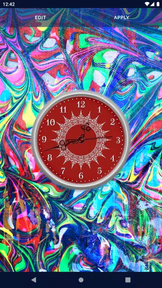 HD Clock Beautiful Wallpaper 螢幕截圖 3