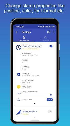 PhotoStamp Camera Скриншот 2