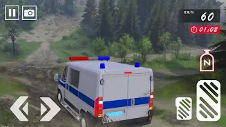 Offroad Police Van 2021 - Poli Скриншот 1