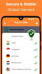 Pulpy VPN Unlimited VPN Proxy Ảnh chụp màn hình 2