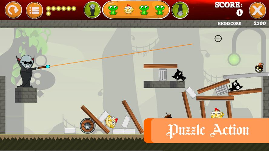Mr Vampire - Physics Puzzle Capture d'écran 0