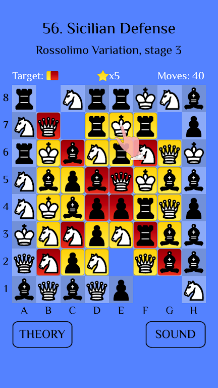 Chess Match-3: Sicilian 螢幕截圖 0