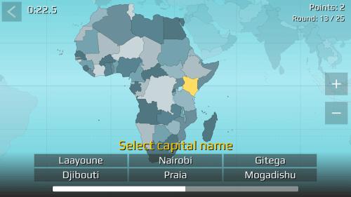 Schermata World Map Quiz 2