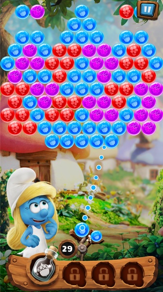 Smurfs Bubble Story Captura de pantalla 1