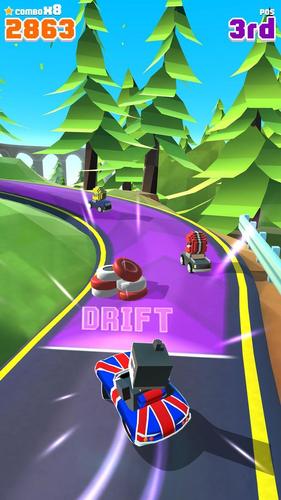 Blocky Racer ဖန်သားပြင်ဓာတ်ပုံ 1