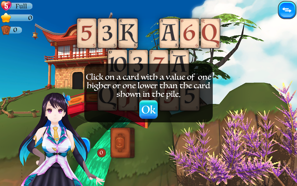 Pyramid Solitaire Asia Скриншот 0