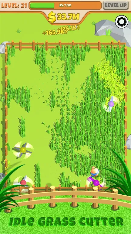 Idle Grass Cutter Mod Tangkapan skrin 0