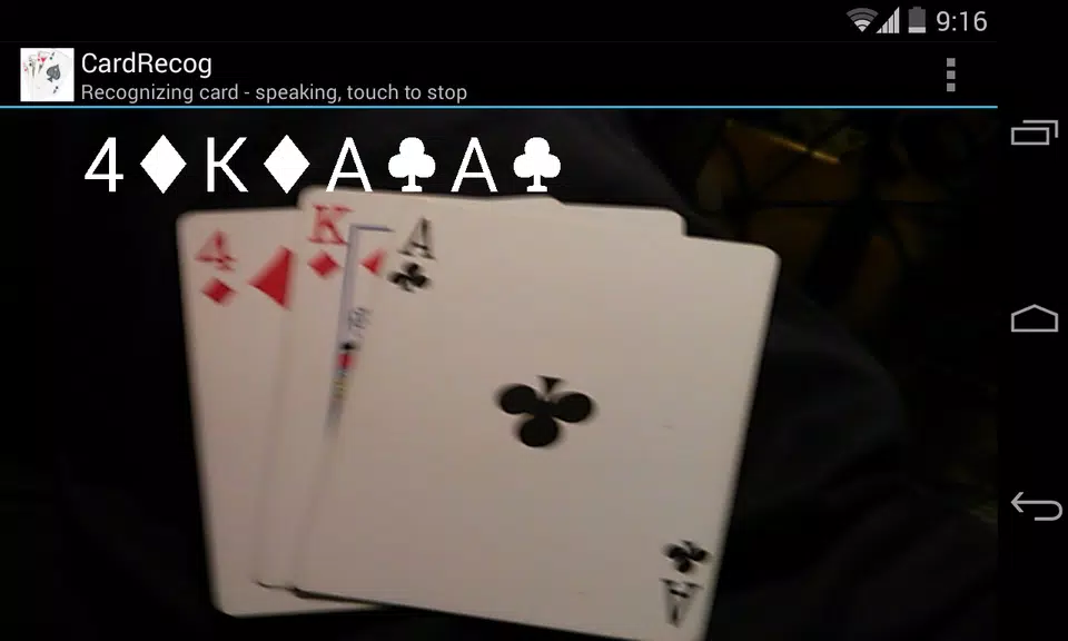 CardRecog Recognize Play Cards Schermafbeelding 0