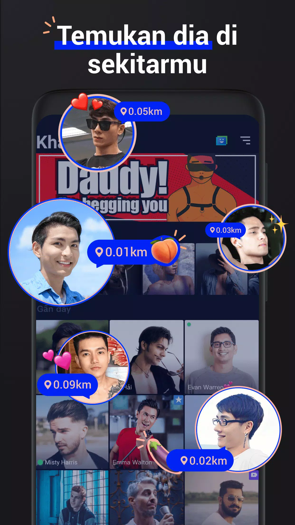 Schermata Blued - Men's Video Chat & LIVE 1