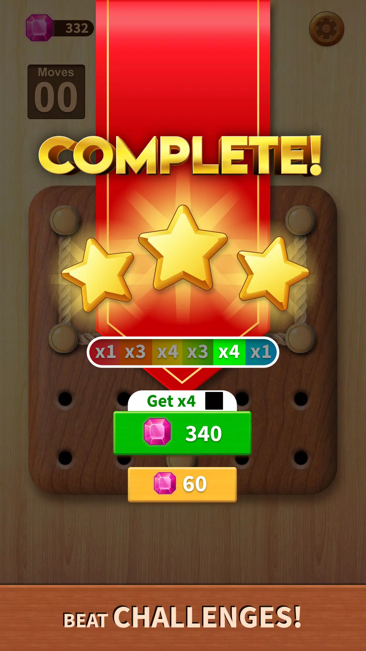 Rope Puzzle: Wooden Rope Games Schermafbeelding 2