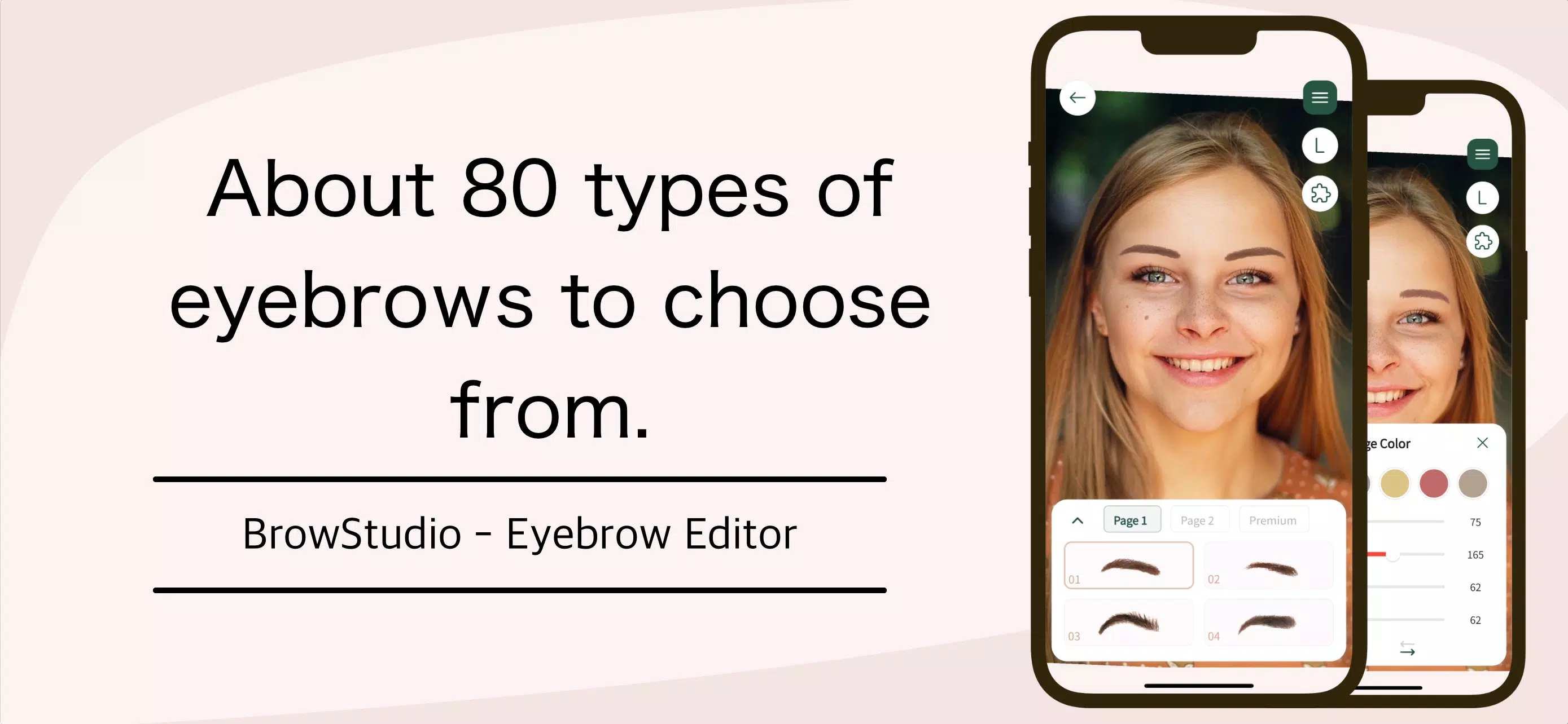 Find ideal eyebrows：BrowStudio Screenshot 0