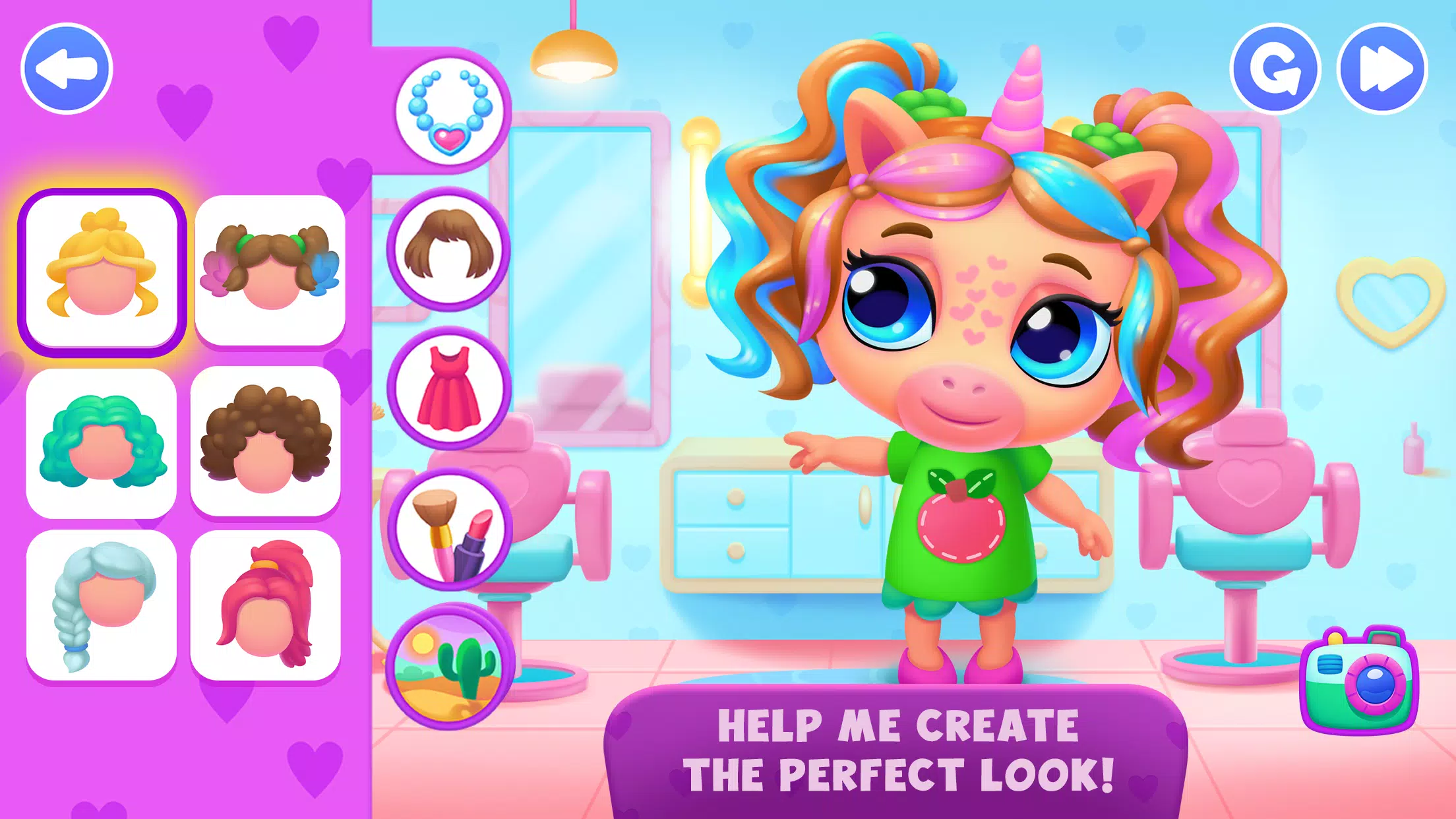 Unicorn Dress up games kids Скриншот 0