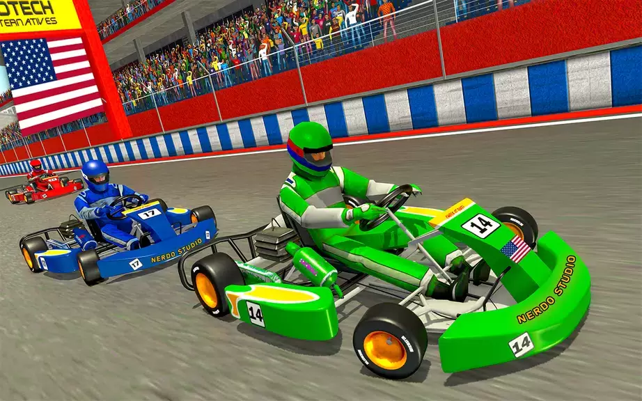 Go Kart Racing Games 3D Stunt 螢幕截圖 0