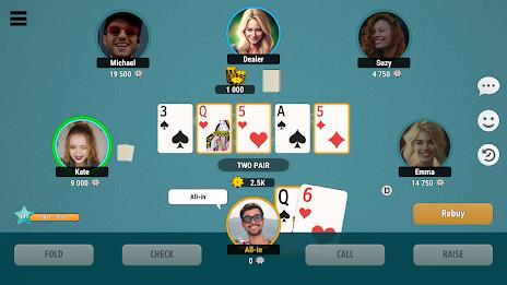 Kindza Poker - Texas Holdem Tangkapan skrin 1